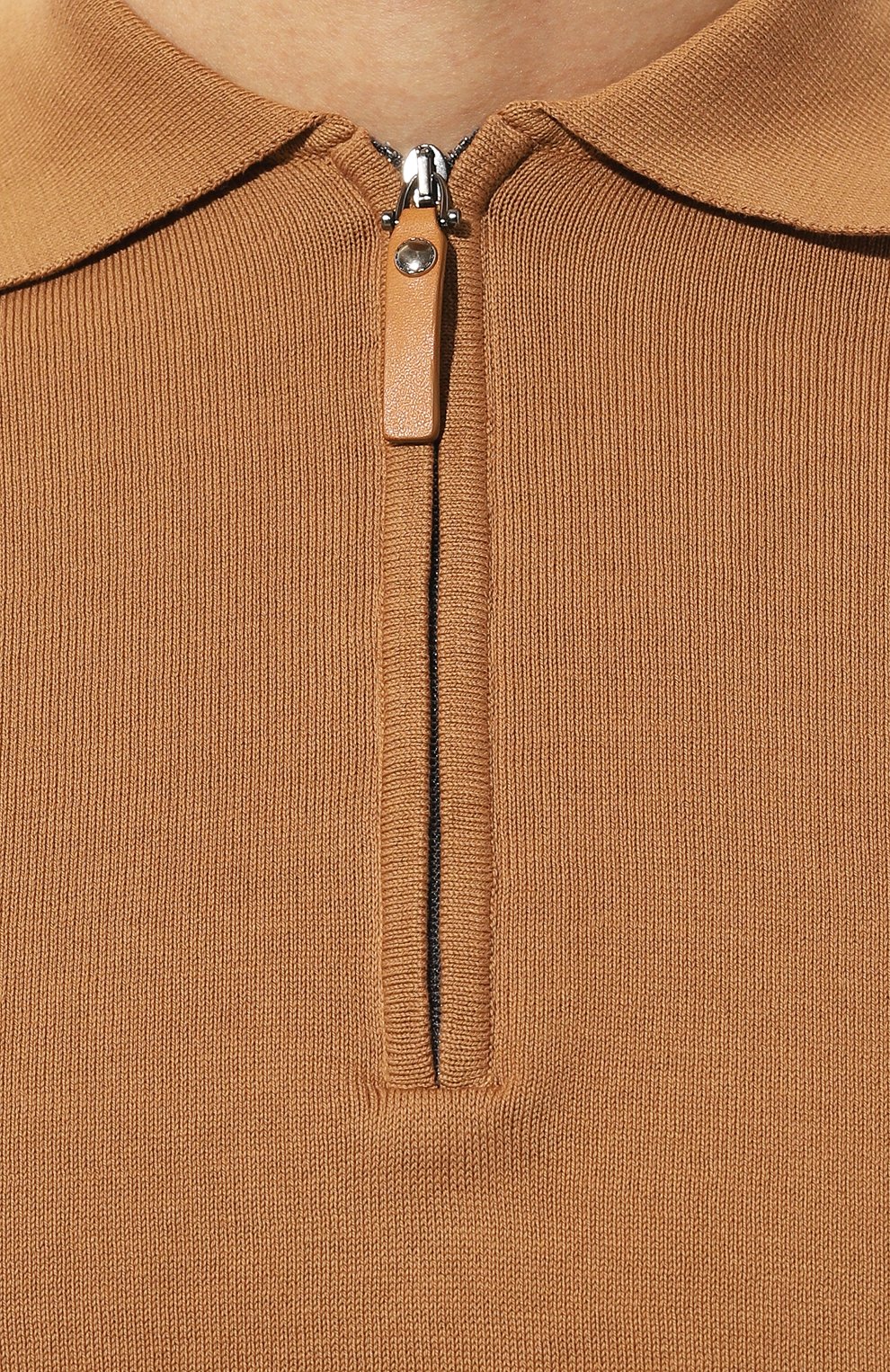 Хлопковое поло CANALI бежевого цвета по цене 39950 руб., арт. C0454/MK00145, фото 5 Хлопковое поло CANALI, арт. C0454/MK00145, фото 5