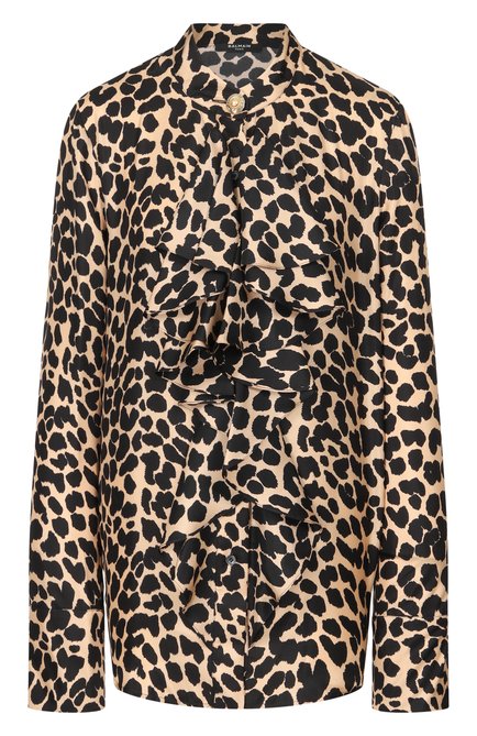 Женская шелковая блузка BALMAIN, арт. FF1HR150/SF10