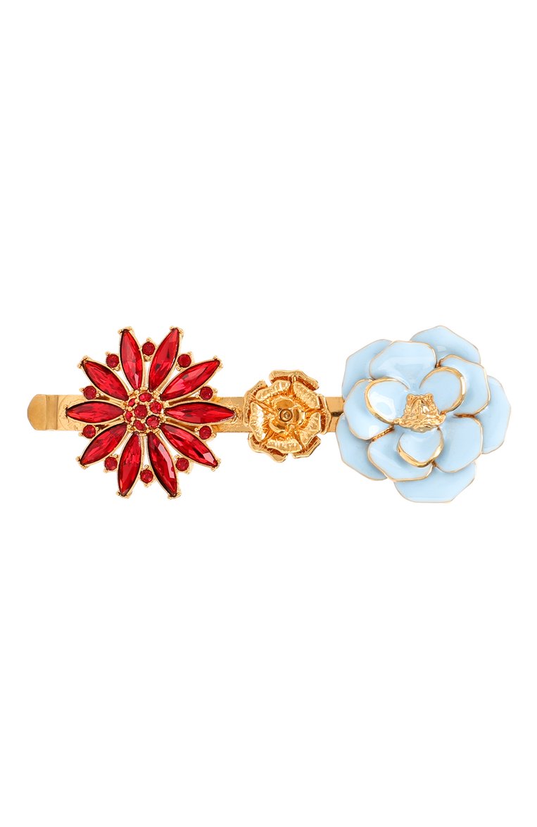 Женская заколка для волос VERSACE розового цвета, арт. DGVG931/DJSX | Фото 1 (Статус проверки: Проверено, Проверена категория; Материал: Металл; Нос: Не проставлено)