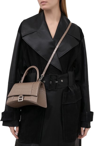 Сумка hourglass small BALENCIAGA бежевого цвета по цене 352500 руб., арт. 593546/1LR6Y, фото 5 Сумка hourglass small BALENCIAGA, арт. 593546/1LR6Y, фото 5