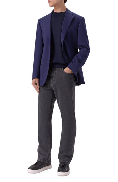 Шерстяной пиджак CORNELIANI темно-синего цвета по цене 114000 руб., арт. 256008-2518563, фото 3 Шерстяной пиджак CORNELIANI, арт. 256008-2518563, фото 3