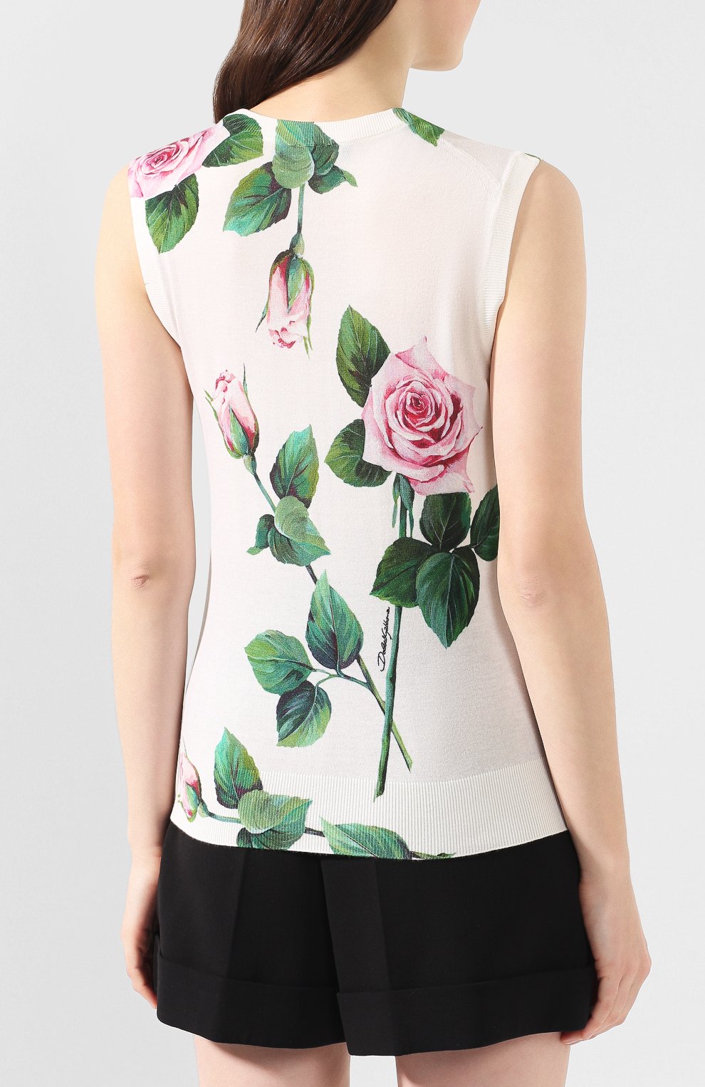 Топ из смеси кашемира и шелка DOLCE & GABBANA, арт. FX620T/JAHHW, фото 4