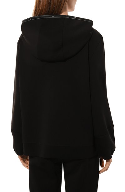 Хлопковая толстовка EMPORIO ARMANI черного цвета по цене 28050 руб., арт. 6D2M6D/1JHSZ, фото 4 Хлопковая толстовка EMPORIO ARMANI, арт. 6D2M6D/1JHSZ, фото 4