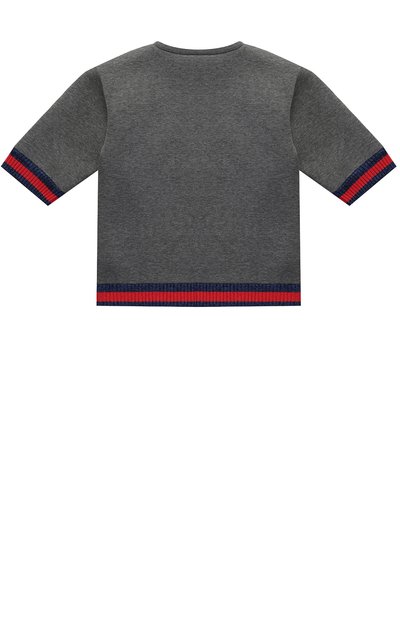 Свитшот с пайетками и контрастными манжетами GUCCI, арт. 455152/X5H98, фото 2