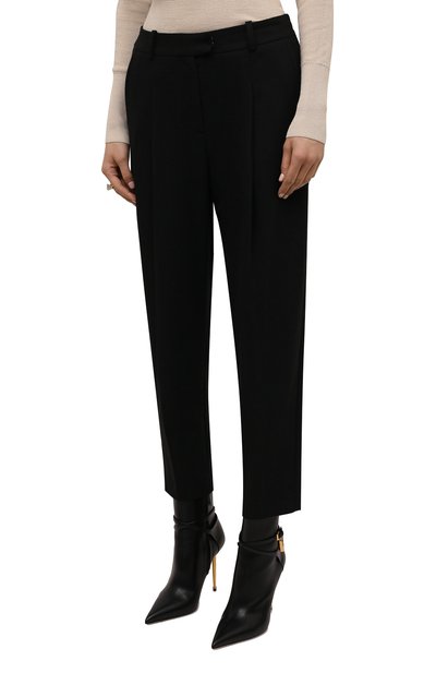 Брюки из лиоцелла BOSS черного цвета по цене 25500 руб., арт. 50458592, фото 3 Брюки из лиоцелла BOSS, арт. 50458592, фото 3
