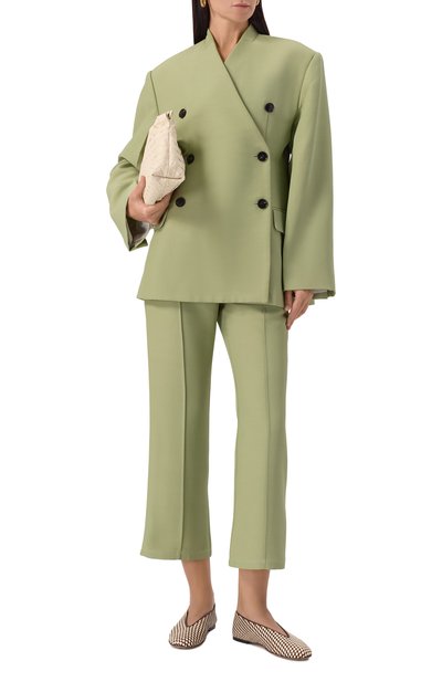 Кожаные балетки rosa BOTTEGA VENETA, арт. 837887/V4VE1, фото 3