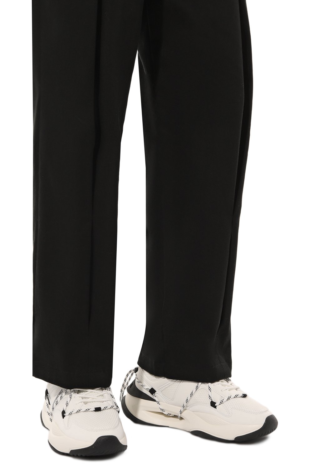 Текстильные кроссовки DIRK BIKKEMBERGS белого цвета по цене 16400 руб., арт. 25116/CP/A, фото 3 Текстильные кроссовки DIRK BIKKEMBERGS, арт. 25116/CP/A, фото 3