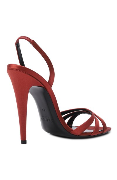 Атласные босоножки kate 110 SAINT LAURENT, арт. 859259/9QNAG, фото 5