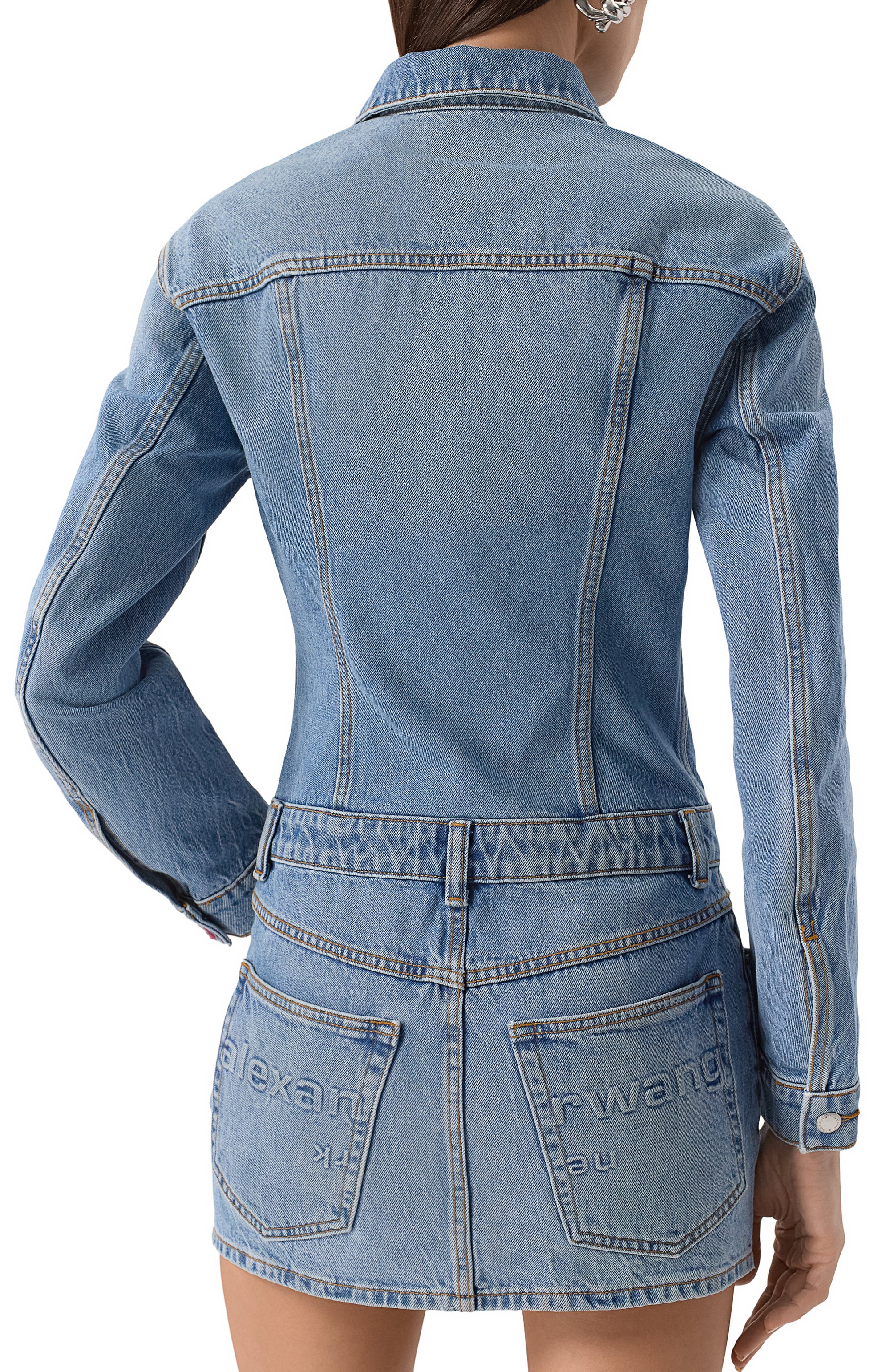 Джинсовое платье ALEXANDER WANG, арт. 4DC1256585, фото 4