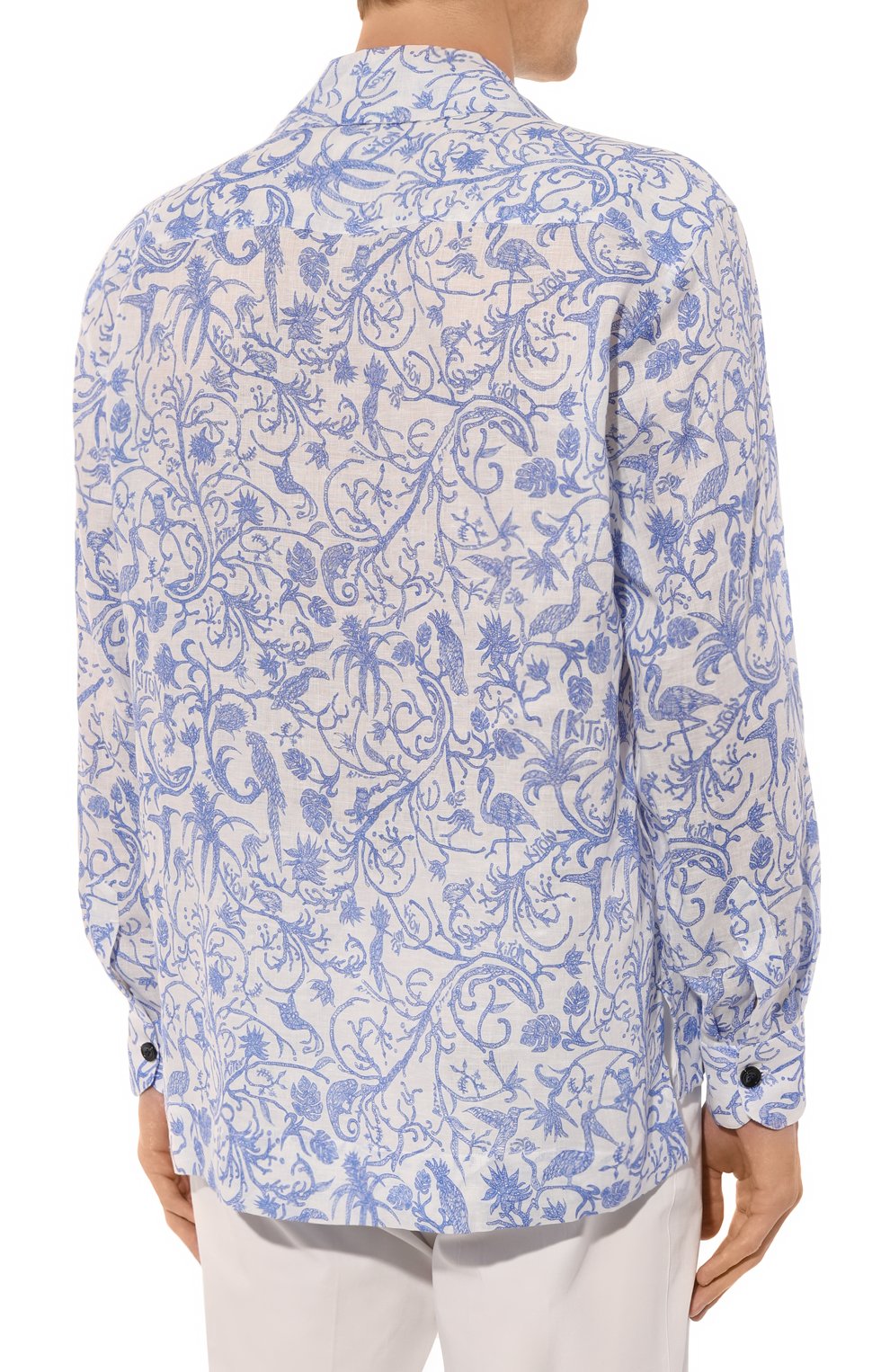 Льняная рубашка KITON, арт. UMC030H08902, фото 4