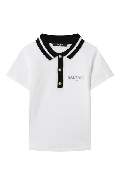 Хлопковое поло BALMAIN, арт. BW8571.