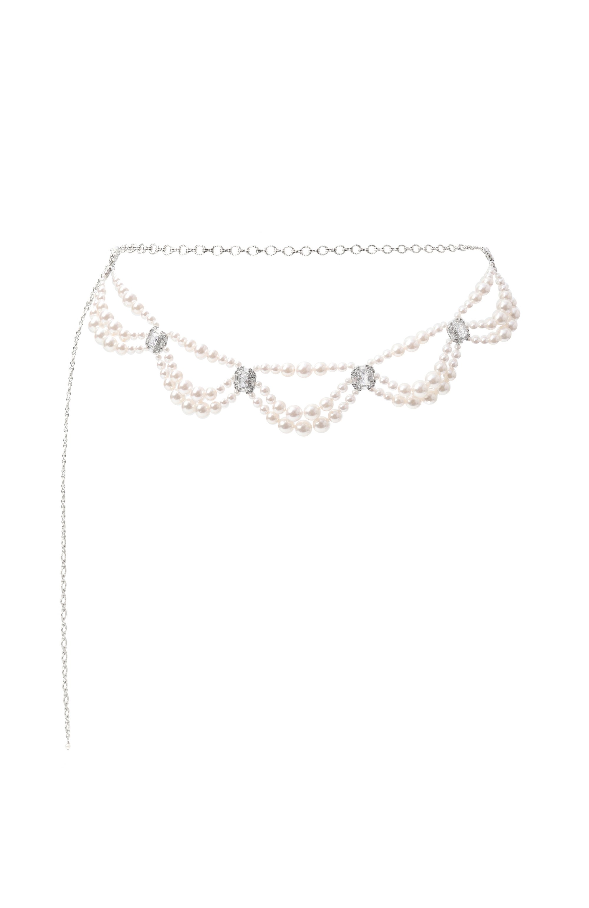 Пояс lace BLUEJAY белого цвета по цене 39380 руб., арт. BJA-LC-W, фото 1 Пояс lace BLUEJAY, арт. BJA-LC-W, фото 1