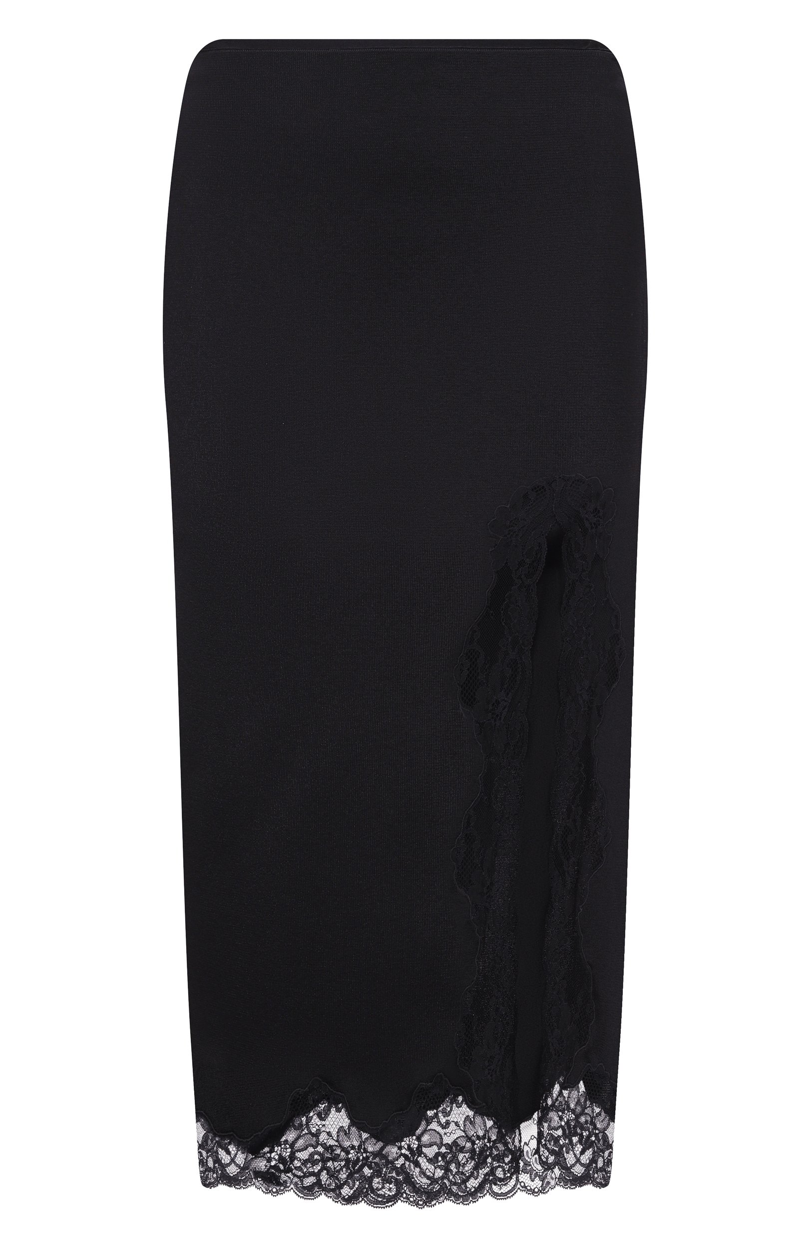 Юбка из вискозы BALMAIN черного цвета по цене 196500 руб., арт. SK000000/0082, фото 1 Юбка из вискозы BALMAIN, арт. SK000000/0082, фото 1