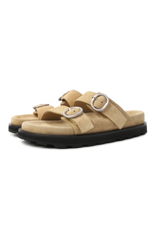Замшевые шлепанцы Jil Sander J44WP0026-P8213 Бежевый J44WP0026-P8213