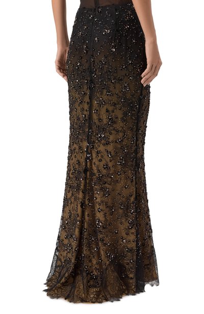 Юбка с отделкой пайетками ELIE SAAB черного цвета по цене 457000 руб., арт. SK365NP26/LAE04, фото 4 Юбка с отделкой пайетками ELIE SAAB, арт. SK365NP26/LAE04, фото 4
