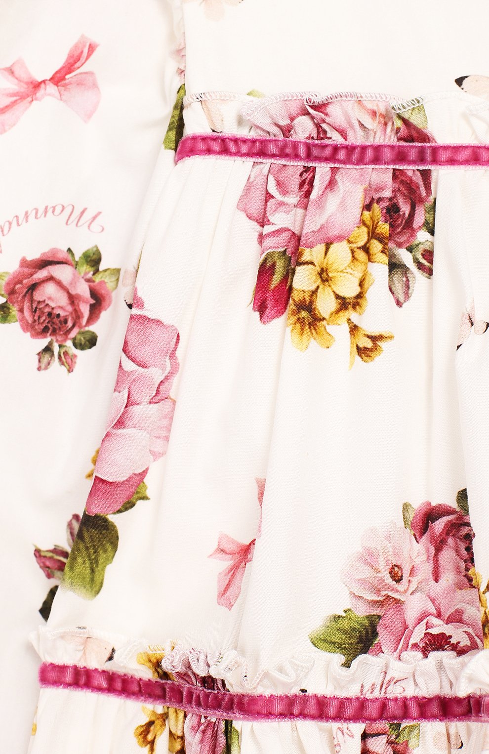 Хлопковое платье MONNALISA, арт. 314903AH, фото 3