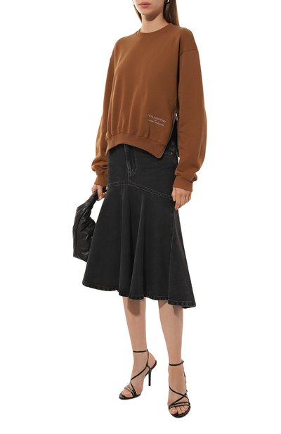 Джинсовая юбка PHILOSOPHY DI LORENZO SERAFINI черного цвета по цене 41850 руб., арт. A0101/5731, фото 2 Джинсовая юбка PHILOSOPHY DI LORENZO SERAFINI, арт. A0101/5731, фото 2