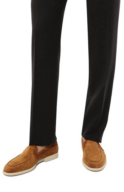 Замшевые лоферы malibu SANTONI, арт. MGAG18829TICSTZ0U60, фото 3