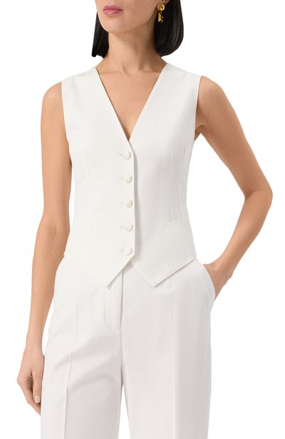 Жилет из хлопка и шелка DOLCE & GABBANA, арт. F79H5T/GDCDD, фото 3