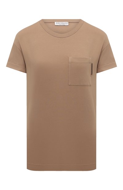 Хлопковая футболка BRUNELLO CUCINELLI, арт. M0T18BB300, фото 1