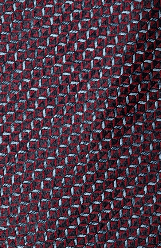 Шелковый галстук Canali 18/HJ04409 Бордовый  18/HJ04409 Фото 4