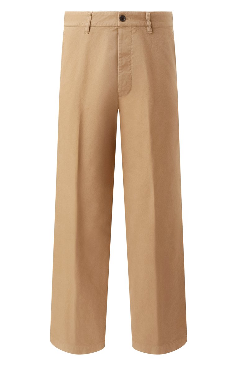 Мужские хлопковые брюки DSQUARED2 бежевого цвета, арт. S79KA0085/D35106 | Фото 1 (Длина (брюки, джинсы): Стандартные; Материал внешний: Хлопок; Стили: Кэжуэл; Случай: Повседневный)