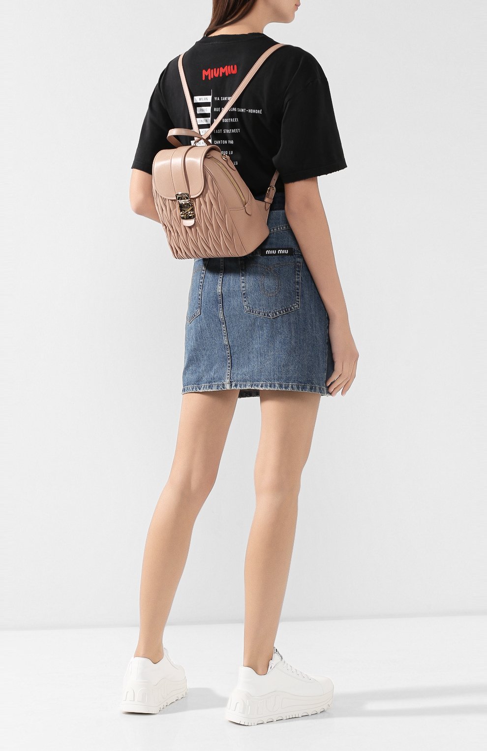 Рюкзак из кожи MIU MIU, арт. 5BZ026-N88-F0770-OOO, фото 2