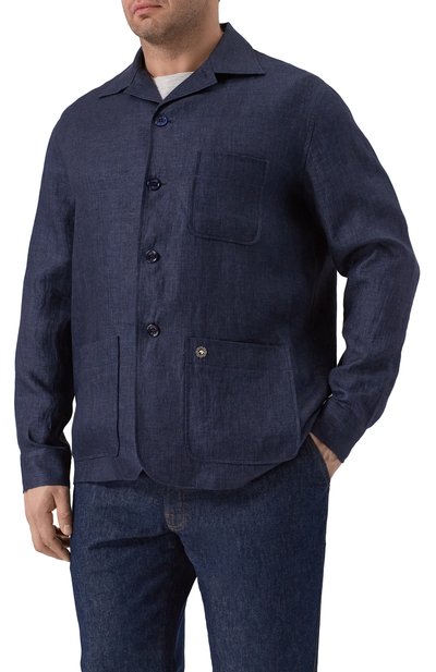 Льняная куртка-рубашка STEFANO RICCI, арт. SP008204/BN2930, фото 3