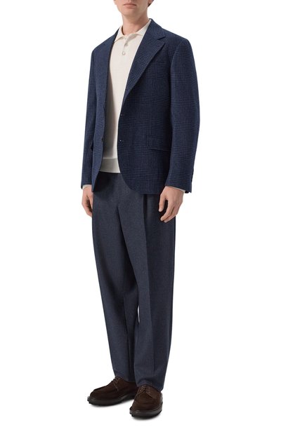 Шерстяной пиджак BRUNELLO CUCINELLI темно-синего цвета по цене 574000 руб., арт. MV4437BTD, фото 2 Шерстяной пиджак BRUNELLO CUCINELLI, арт. MV4437BTD, фото 2