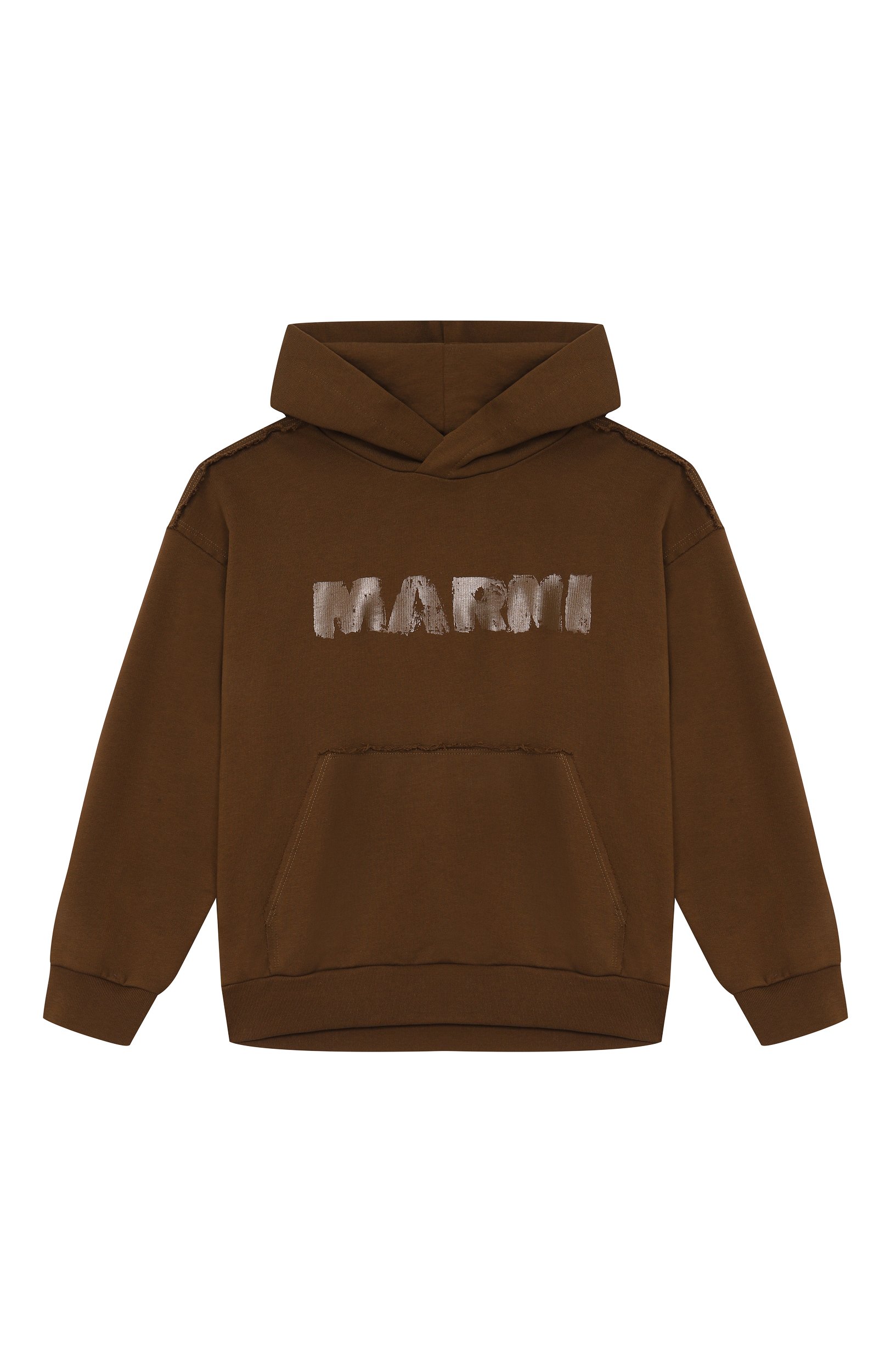 Хлопковое худи MARNI хаки цвета по цене 20800 руб., арт. M01886/M00YA, фото 1 Хлопковое худи MARNI, арт. M01886/M00YA, фото 1