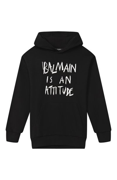 Хлопковое худи BALMAIN, арт. BZ4H00