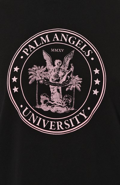 Хлопковая футболка PALM ANGELS, арт. PWAA017S23JER0051033, фото 5
