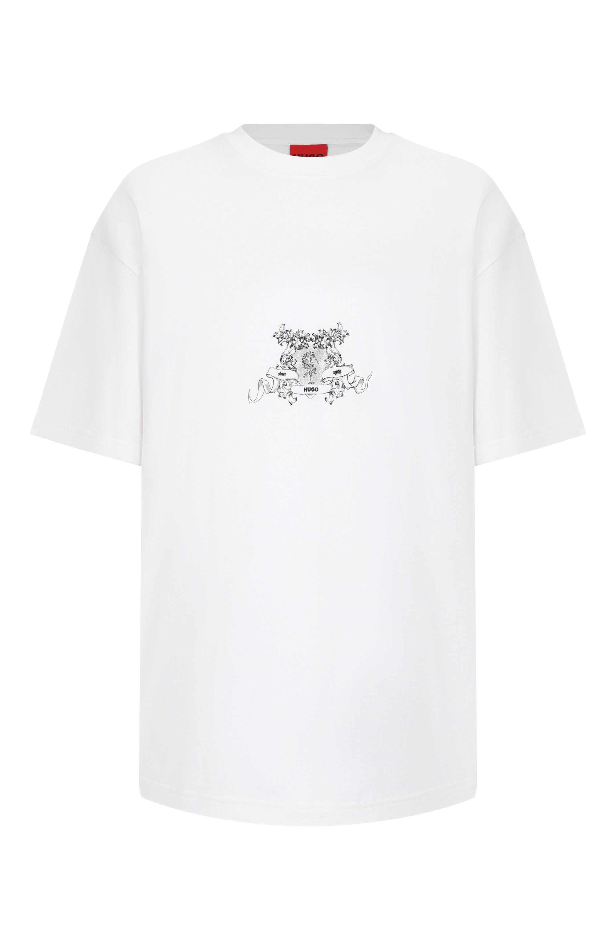 Хлопковая футболка HUGO, арт. 50542817, фото 1