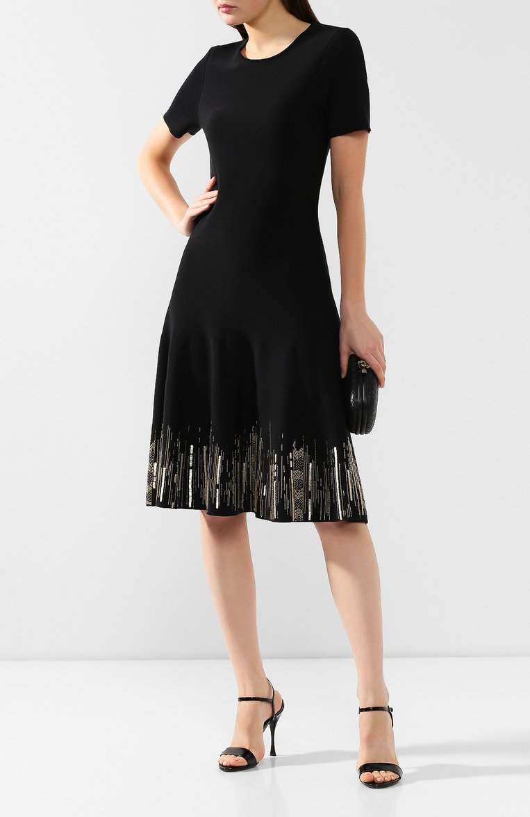 Платье из смеси вискозы и хлопка OSCAR DE LA RENTA, арт. 19SE177EMD, фото 1
