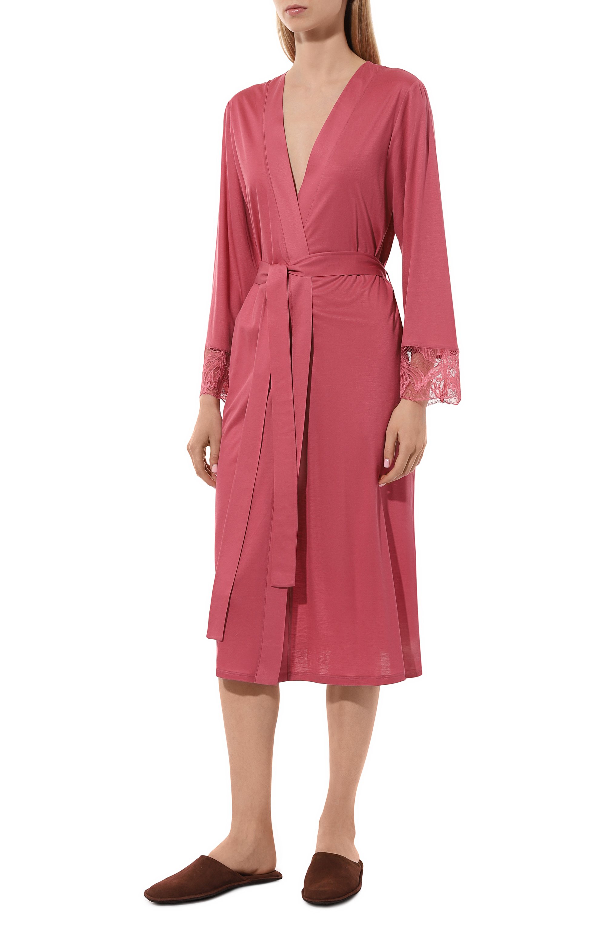 Халат HANRO розового цвета по цене 39560 руб., арт. 074888, фото 2 Халат HANRO, арт. 074888, фото 2
