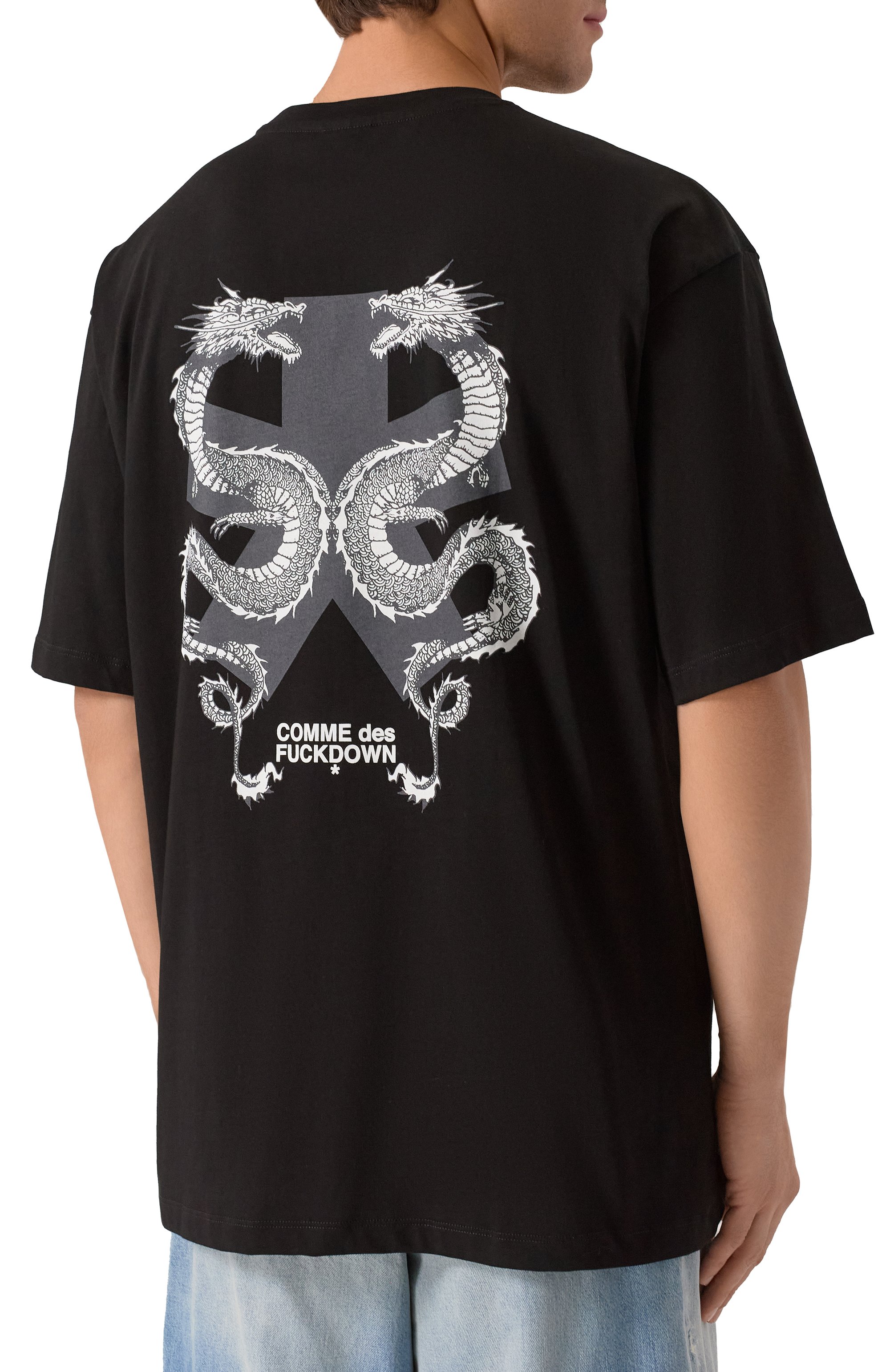 Хлопковая футболка COMME DES FUCKDOWN, арт. CFABM01846, фото 4