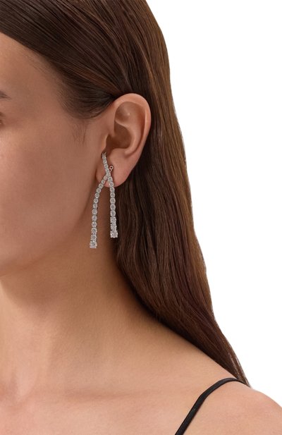 Серьги matrix SWAROVSKI прозрачного цвета по цене 33900 руб., арт. 5709257, фото 2 Серьги matrix SWAROVSKI, арт. 5709257, фото 2