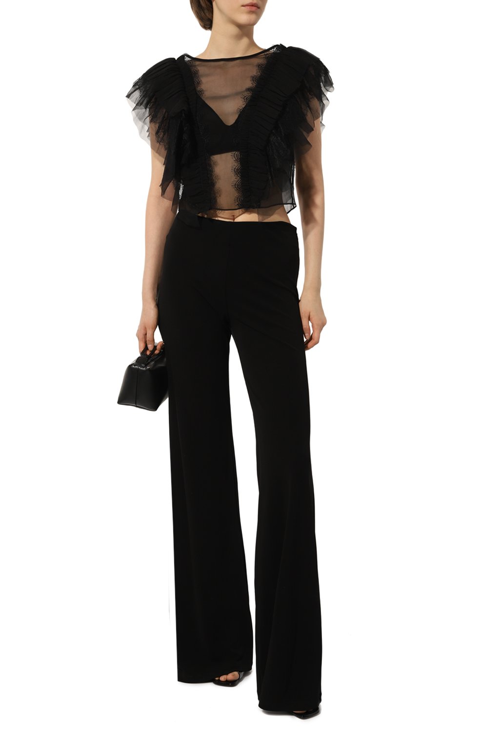 Брюки из вискозы ALBERTA FERRETTI черного цвета по цене 68200 руб., арт. 222U/A0322/6623, фото 2 Брюки из вискозы ALBERTA FERRETTI, арт. 222U/A0322/6623, фото 2