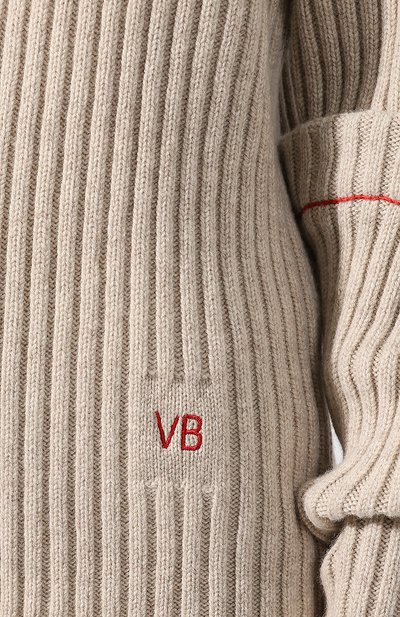 Шерстяной пуловер VICTORIA BECKHAM, арт. JU KNT 7702 PSS19 RIB DETAIL, фото 5