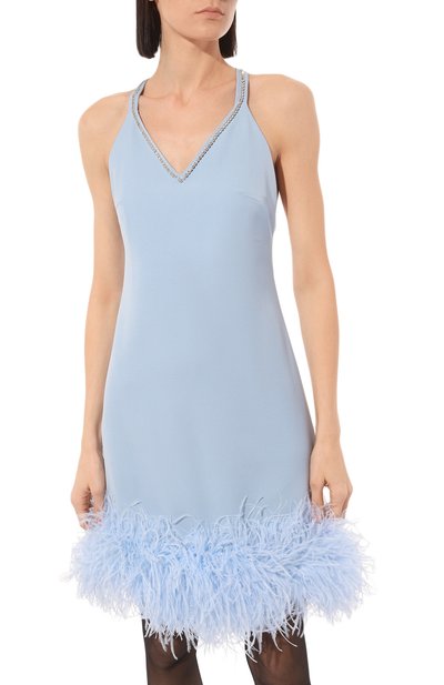 Платье с отделкой перьями страуса ALINE, арт. AL150601-1, фото 3