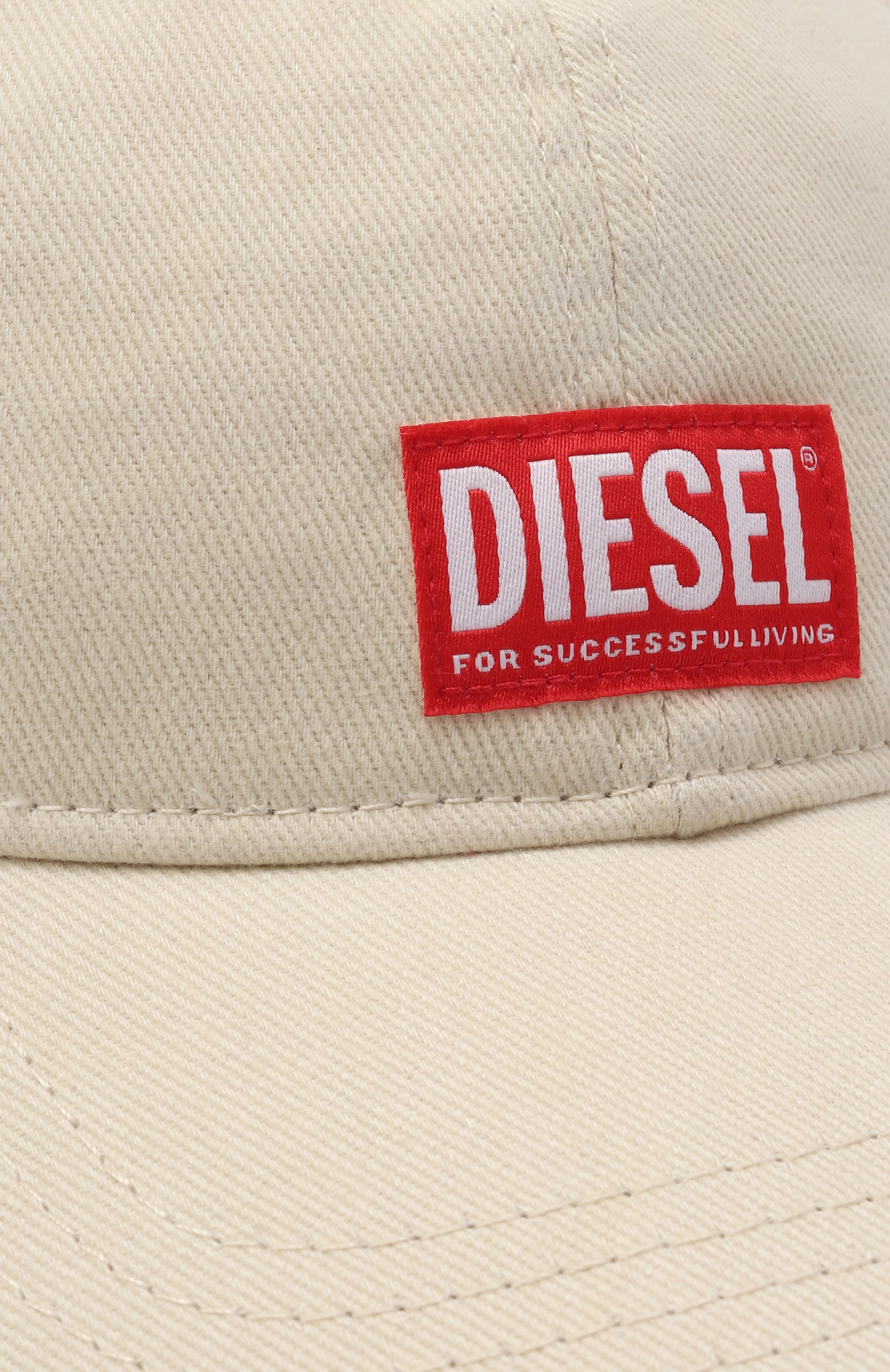 Хлопковая бейсболка DIESEL кремового цвета по цене 8605 руб., арт. A11360/0BLAA, фото 3 Хлопковая бейсболка DIESEL, арт. A11360/0BLAA, фото 3