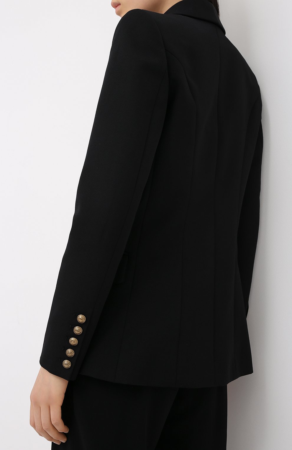 Шерстяной жакет BALMAIN черного цвета по цене 226500 руб., арт. UF17471/167L, фото 4 Шерстяной жакет BALMAIN, арт. UF17471/167L, фото 4