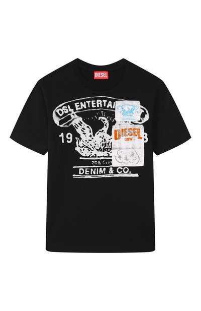 Хлопковая футболка DIESEL, арт. J02583/KYAYS
