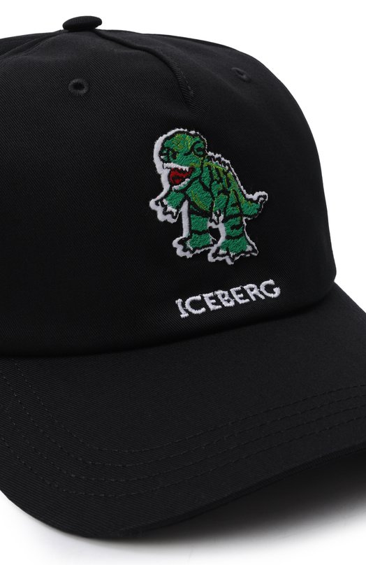 Хлопковая бейсболка Iceberg 7104/6967 Чёрный  7104/6967 Фото 3
