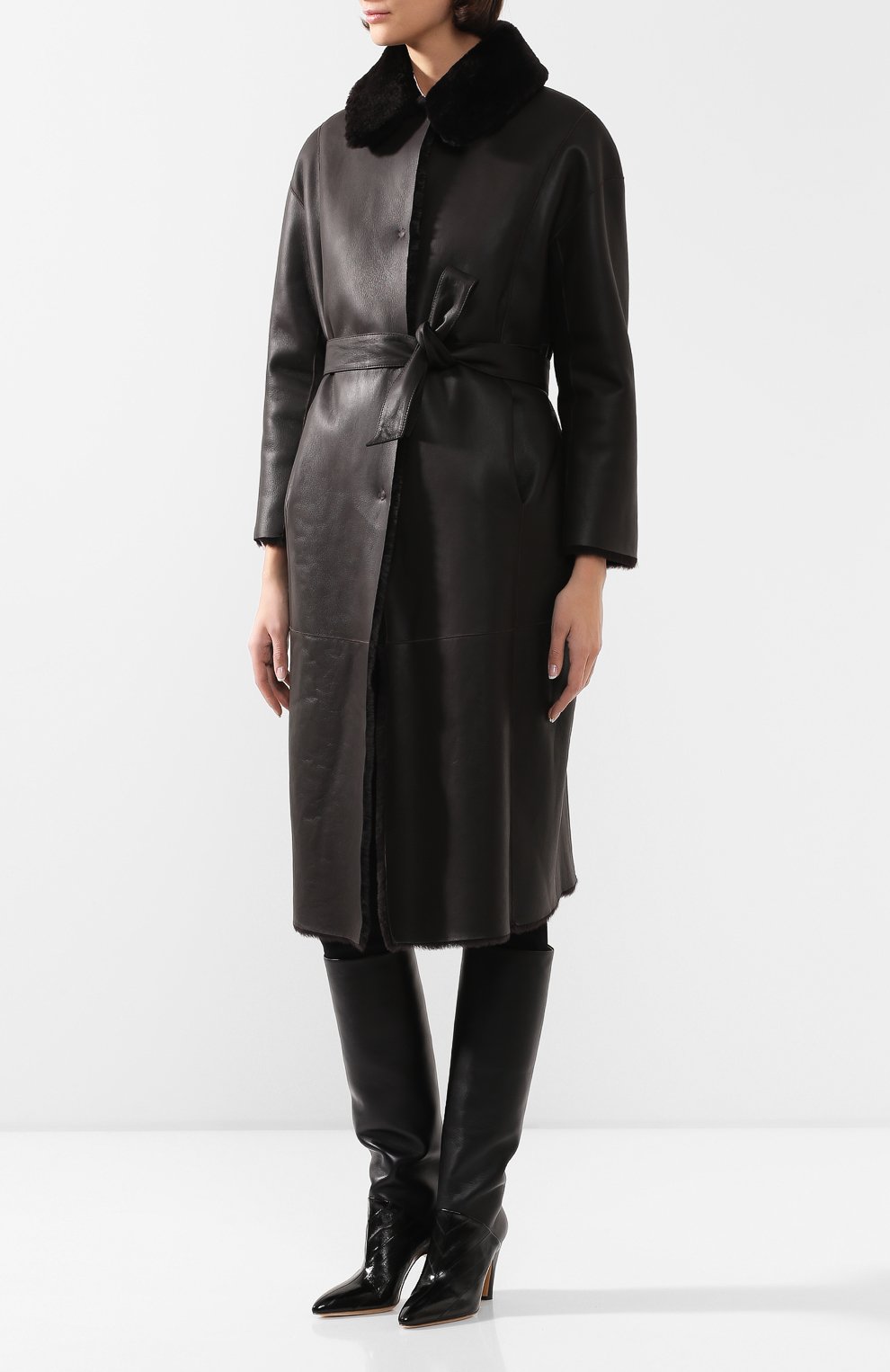 Дубленка GIORGIO ARMANI черного цвета по цене 779500 руб., арт. 5AL05P/5AP05, фото 6 Дубленка GIORGIO ARMANI, арт. 5AL05P/5AP05, фото 6
