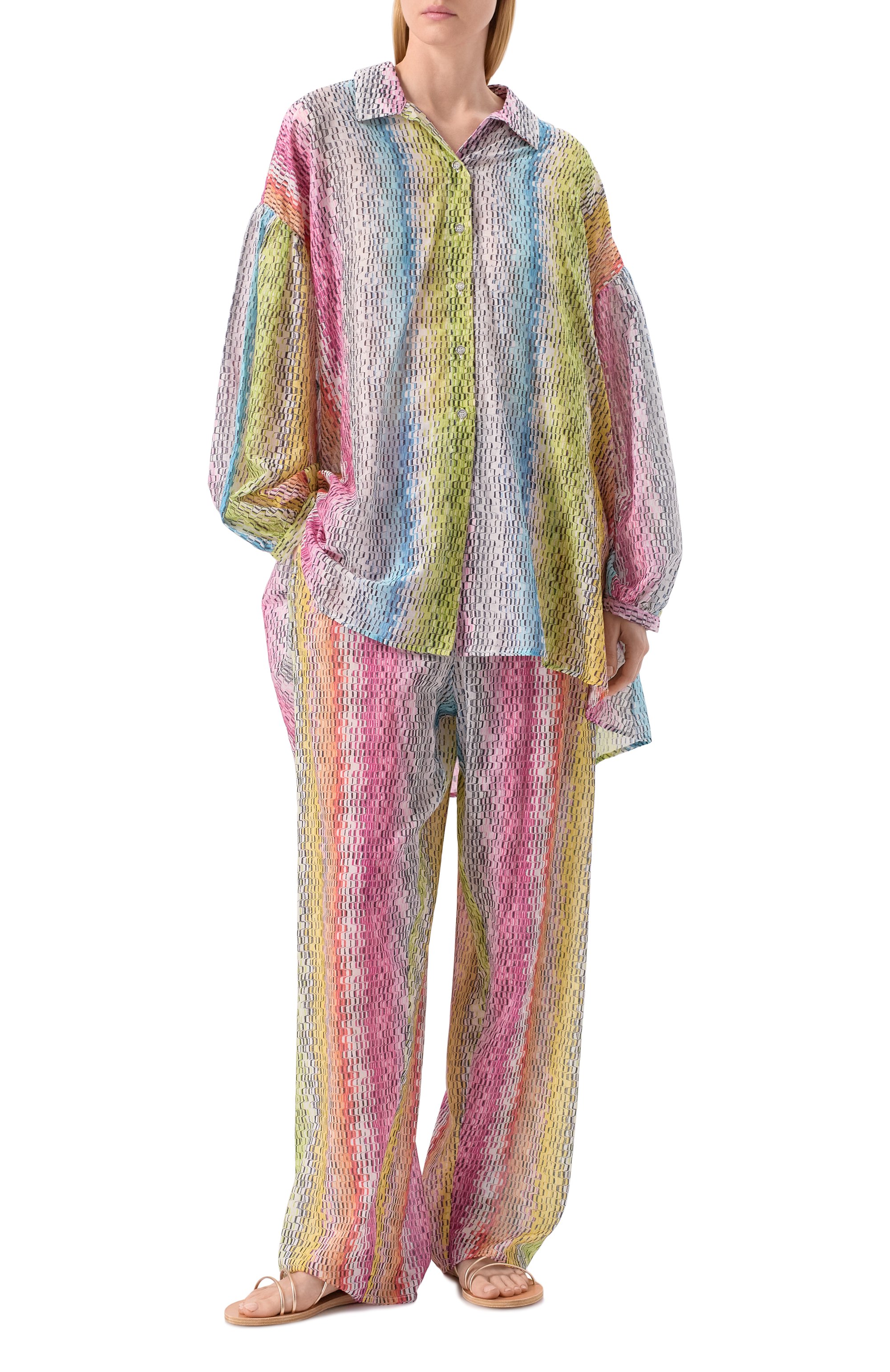 Блузка из хлопка и шелка MISSONI, арт. MC24SK00/BW00UU, фото 2