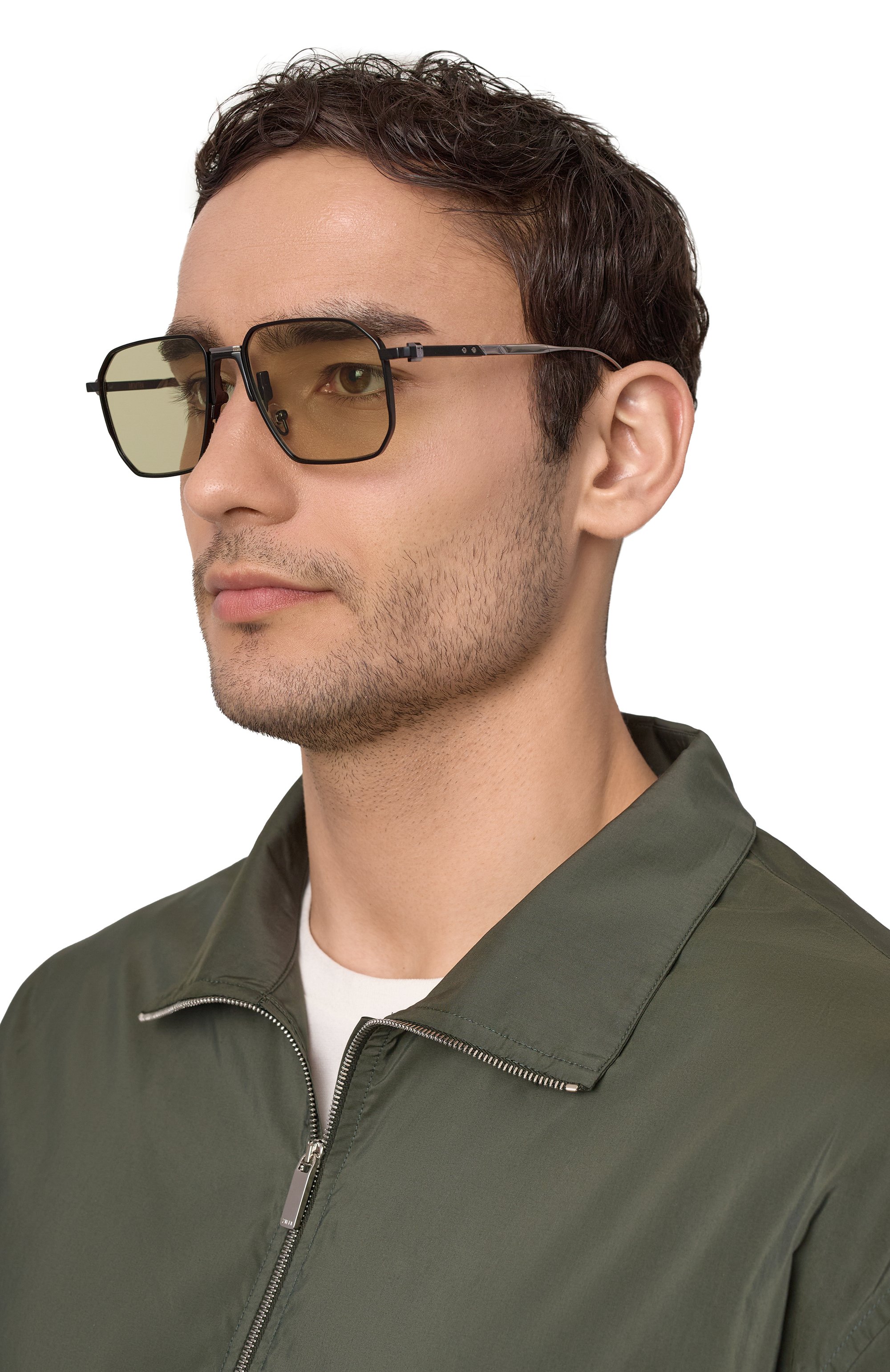 Солнцезащитные очки MOVITRA зеленого цвета по цене 97000 руб., арт. APEX 06-C2, фото 2 Солнцезащитные очки MOVITRA, арт. APEX 06-C2, фото 2