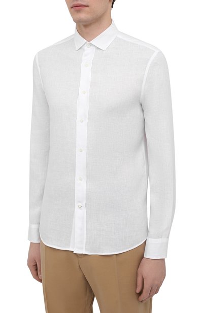Льняная рубашка BRUNELLO CUCINELLI, арт. MB6083029, фото 3