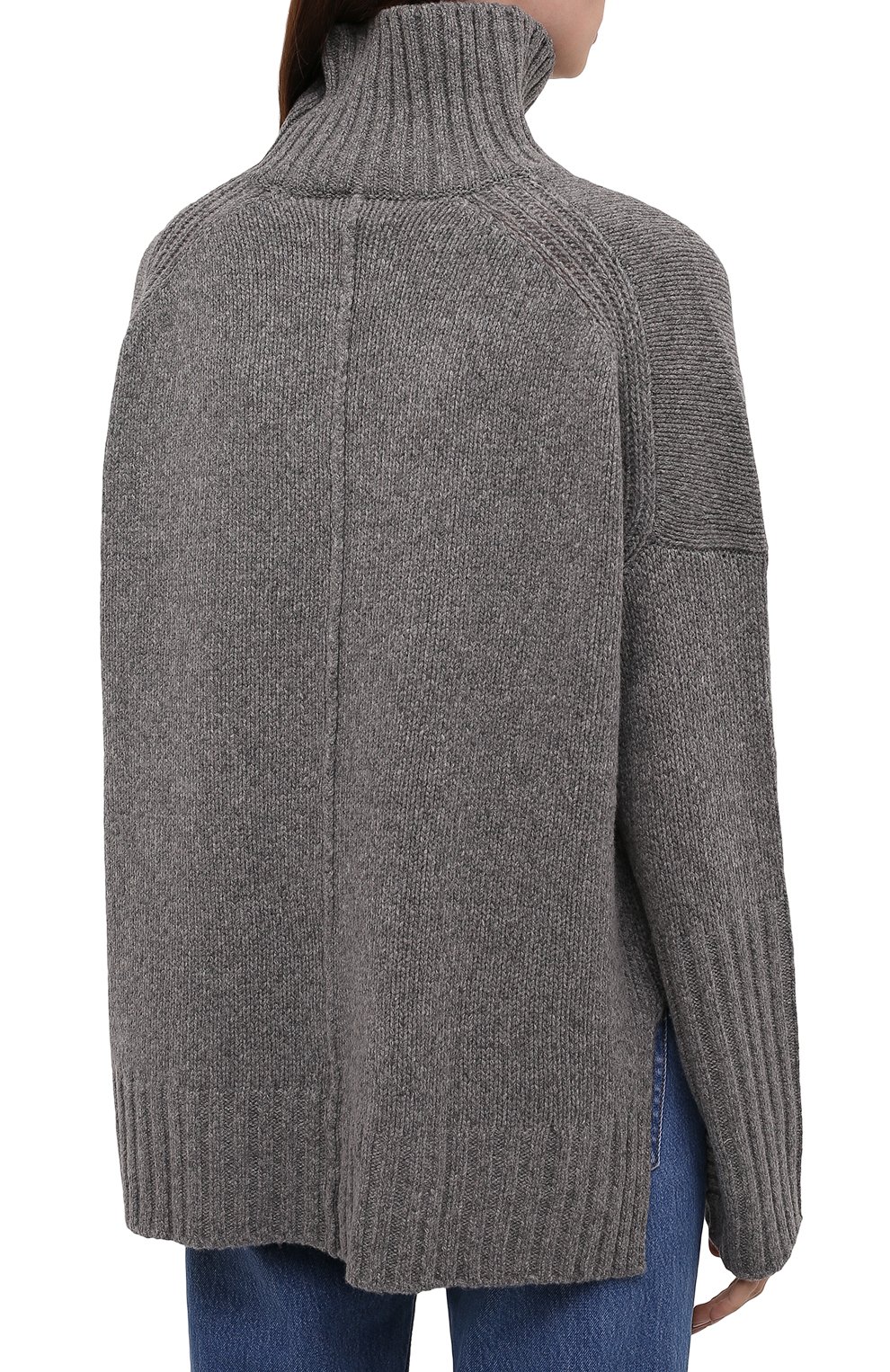Шерстяной свитер ZADIG AND VOLTAIRE серого цвета по цене 30950 руб., арт. WKMF1101F, фото 4 Шерстяной свитер ZADIG AND VOLTAIRE, арт. WKMF1101F, фото 4