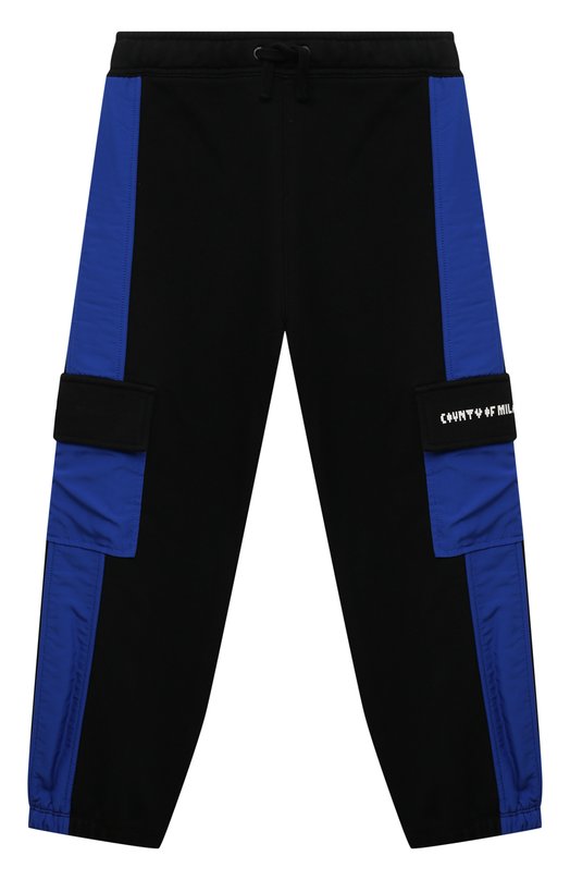 

Хлопковые джоггеры Marcelo Burlon Kids of Milan, Чёрный